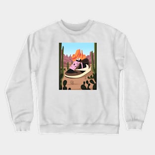 cactus chocolate on white Crewneck Sweatshirt